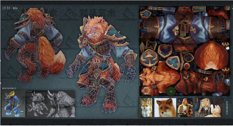 3D低模手绘角色制作 3D低模手绘角色制作