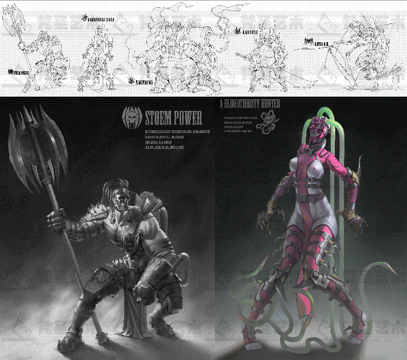 怪物个性角色设计