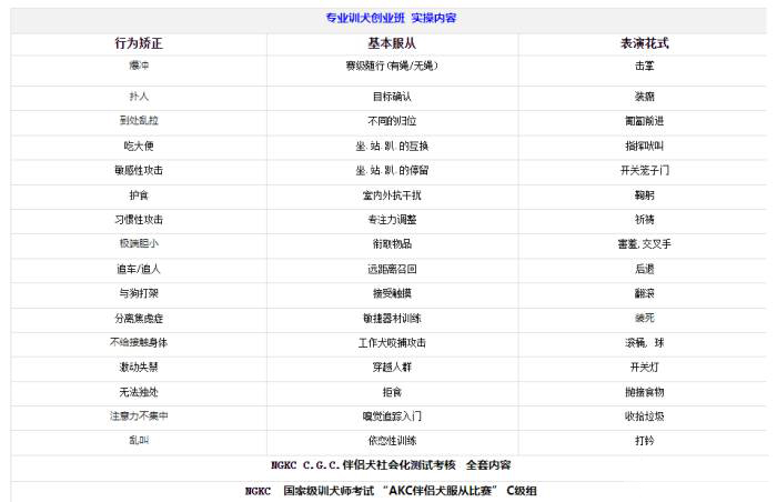 广州专业训犬创业班 广州专业训犬创业班