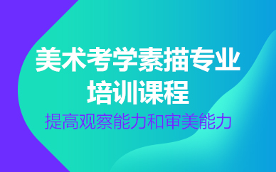 苏州美术考学素描专业培训课程