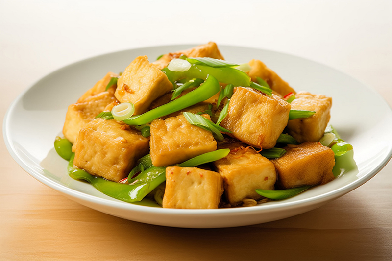 青椒炒豆腐 青椒炒豆腐