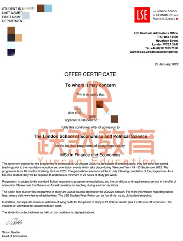 LSE金融经济学Y同学 LSE金融经济学Y同学