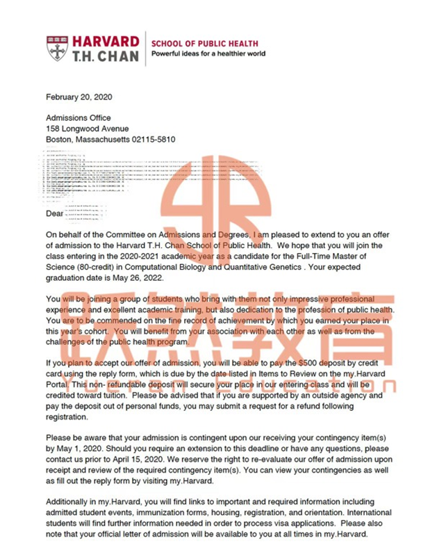 Harvard计算生物学Y同学