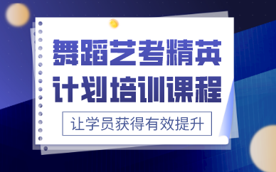 成都舞蹈艺考精英计划培训课程