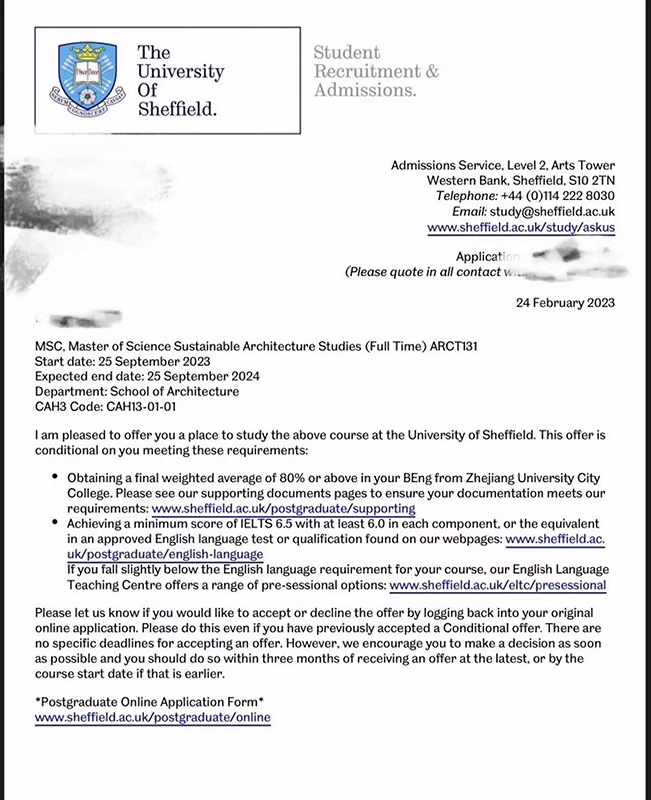 英国The University of Sheffield