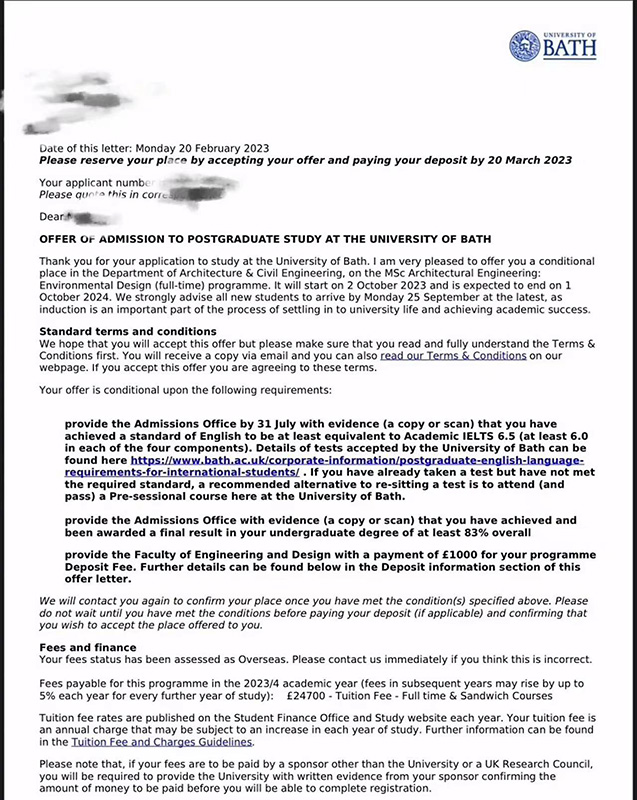 英国University of Bath