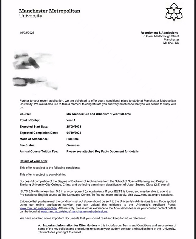 英国Manchester Metropolitan University 