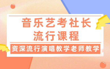 成都音乐艺考社长流行课程