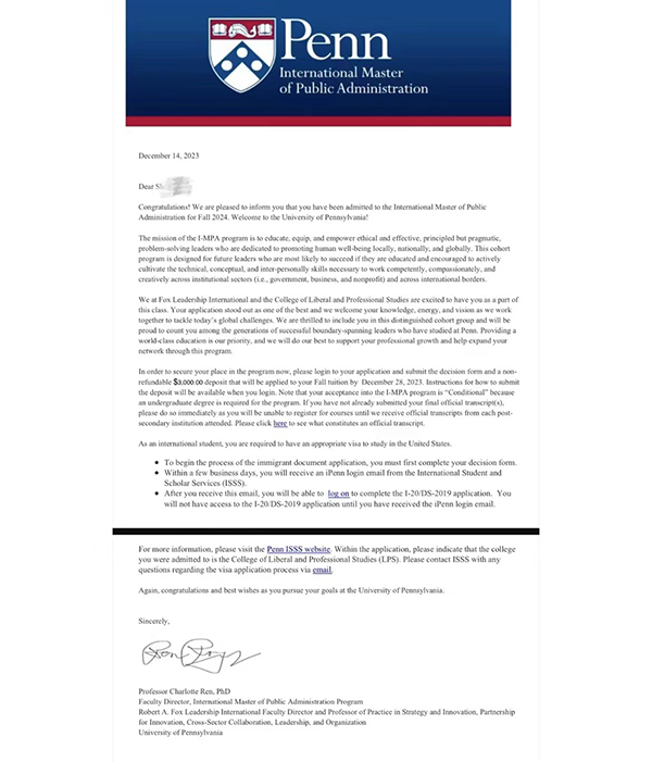 Offer-美-宾大 Offer-美-宾大