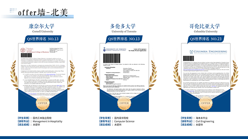 北美offer墻 北美offer墻
