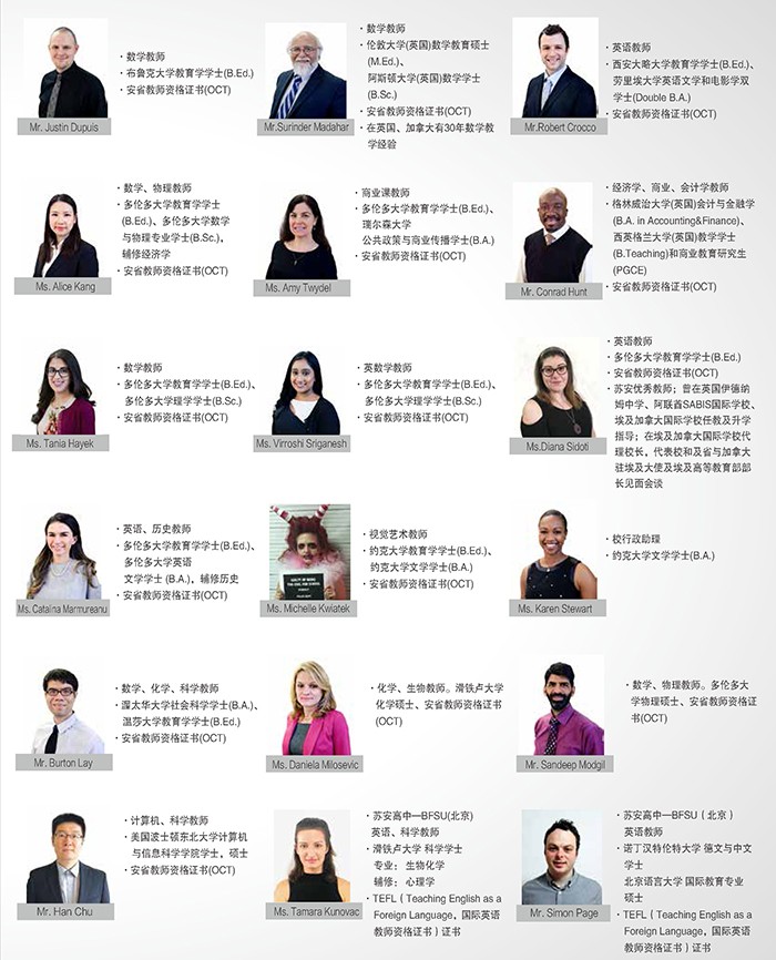 任课师资介绍 任课师资介绍