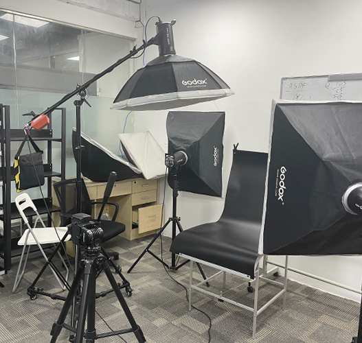 攝影課室一角展示