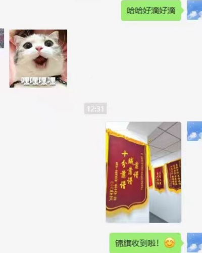 赠送锦旗 赠送锦旗