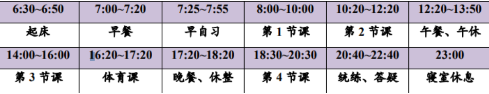 作息时间表 作息时间表