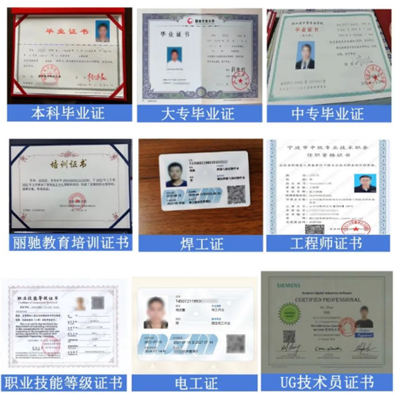 证书展示 证书展示