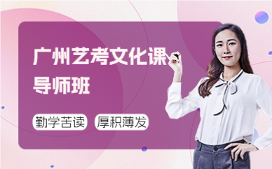 廣州藝考文化課導師班