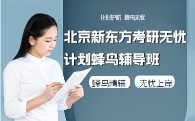 北京新東方考研無憂計(jì)劃蜂鳥輔導(dǎo)班
