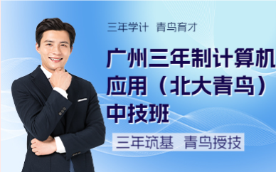 广州三年制计算机应用（北大青鸟）中技班