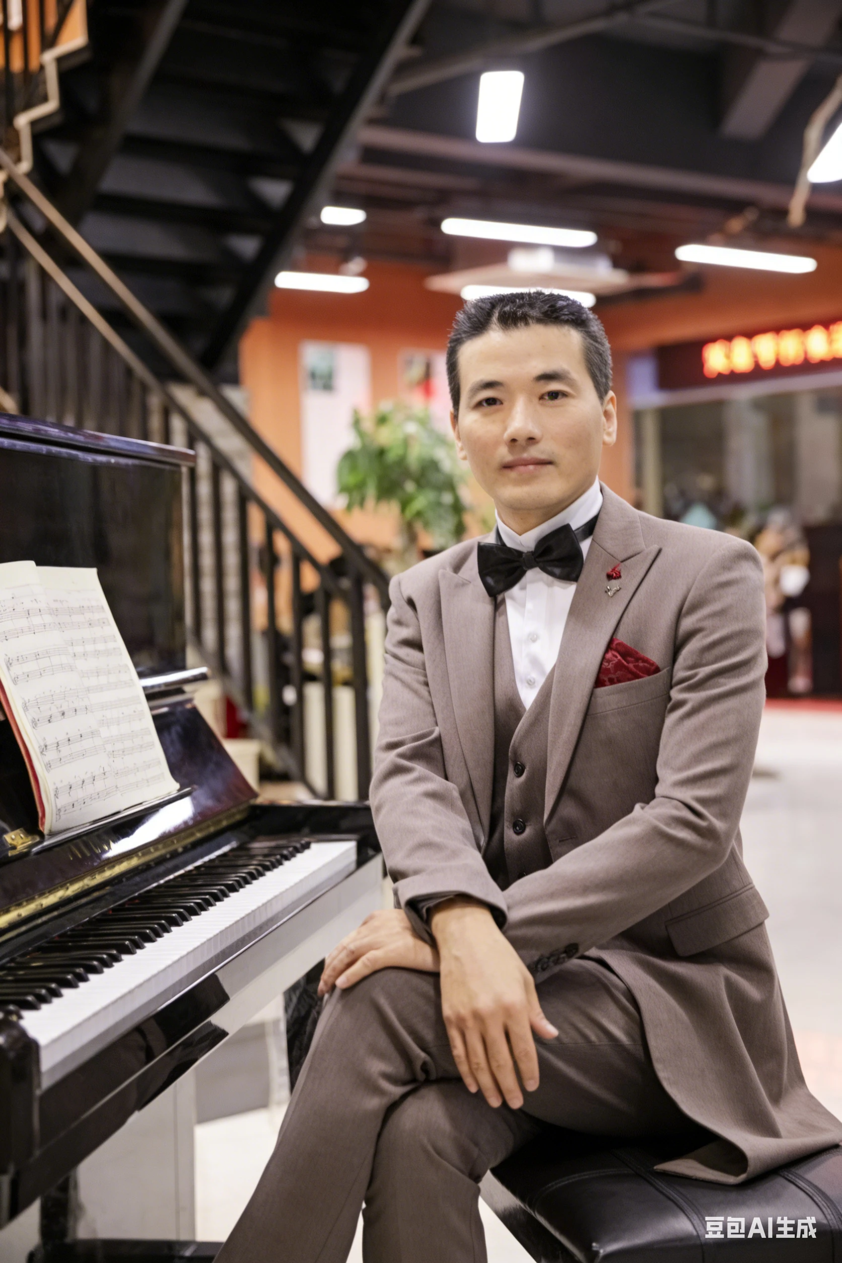 学生钢琴课堂实景