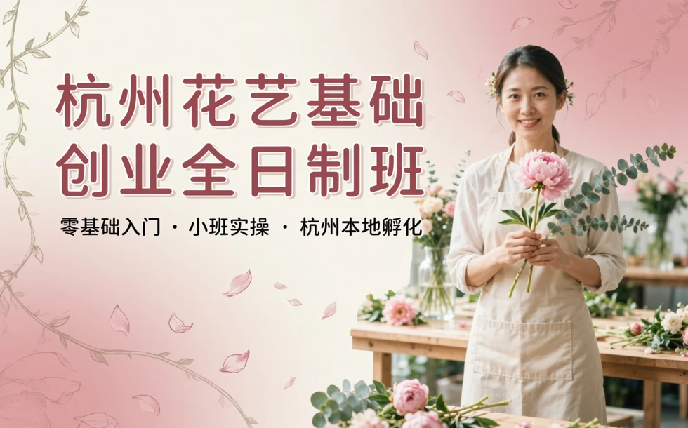 杭州花艺基础创业全日制班