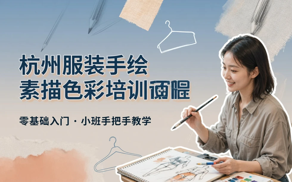 杭州服装手绘素描色彩培训课程