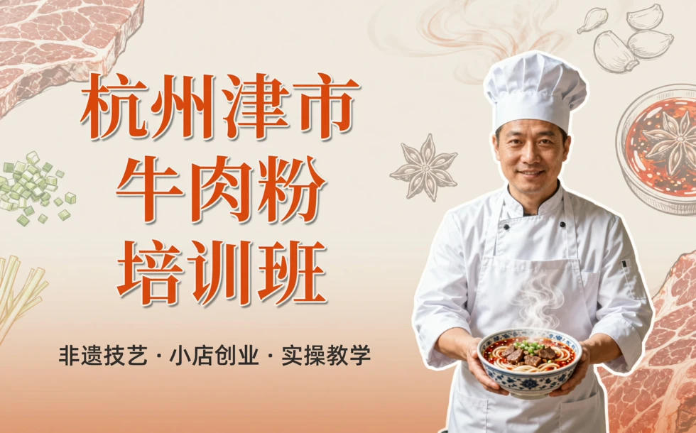 杭州津市牛肉粉培训班