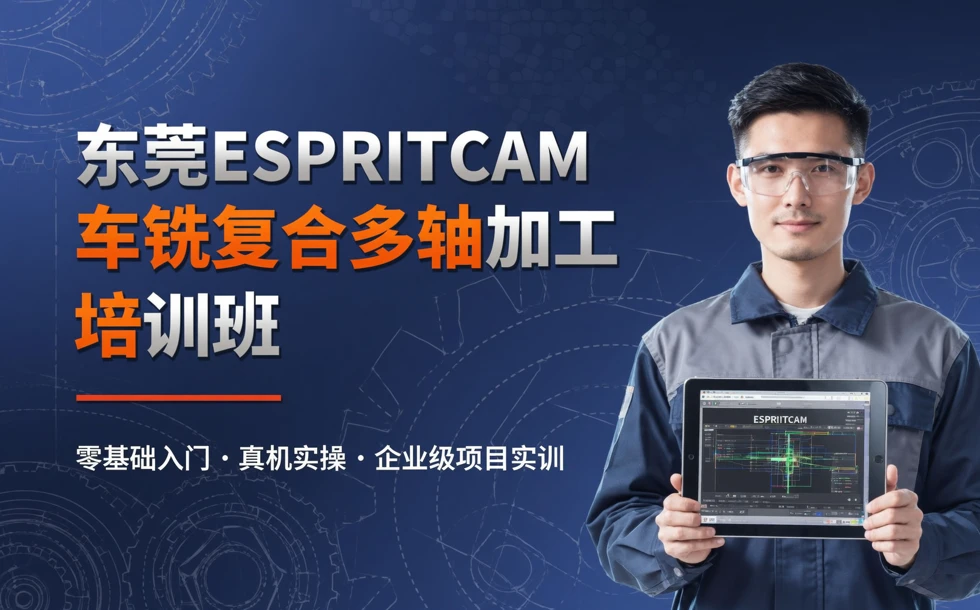 东莞ESPRITCAM车铣复合多轴加工培训班