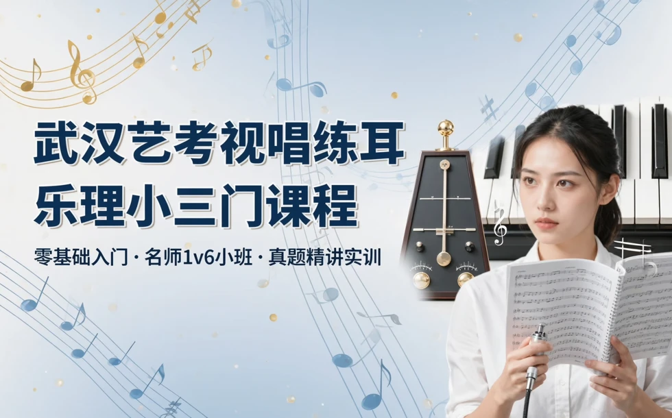 武汉艺考视唱练耳乐理小三门课程体验培训课程