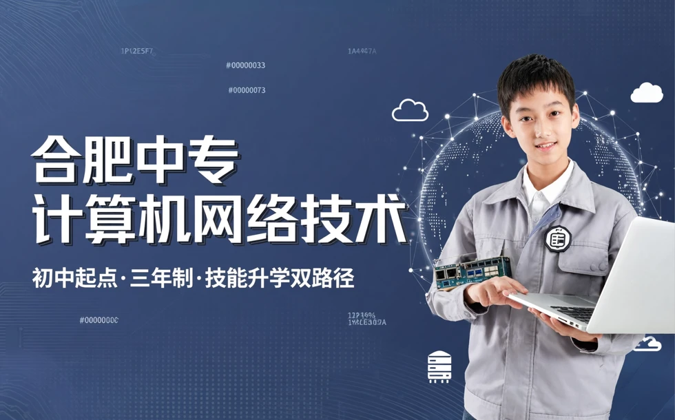 合肥中专计算机网络技术初中起点三年制培训班