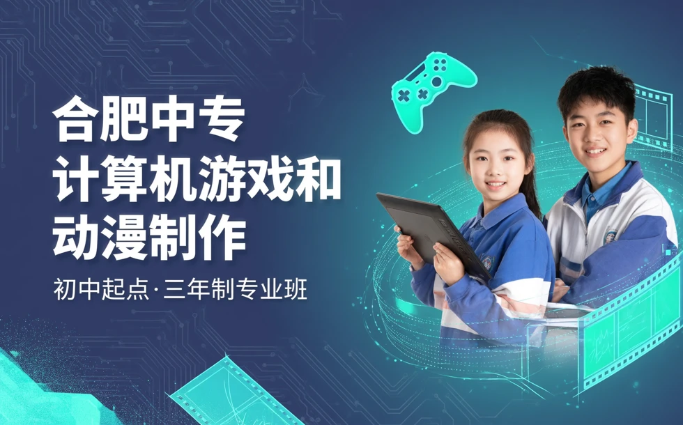 合肥中专计算机游戏和动漫制作初中起点三年制培训班