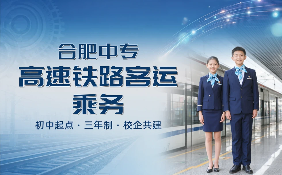 合肥中专高速铁路客运乘务初中起点三年制培训班