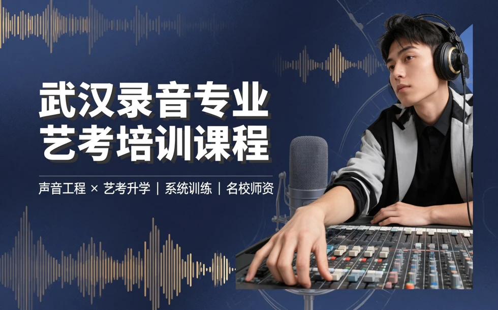 武汉录音专业艺考培训课程