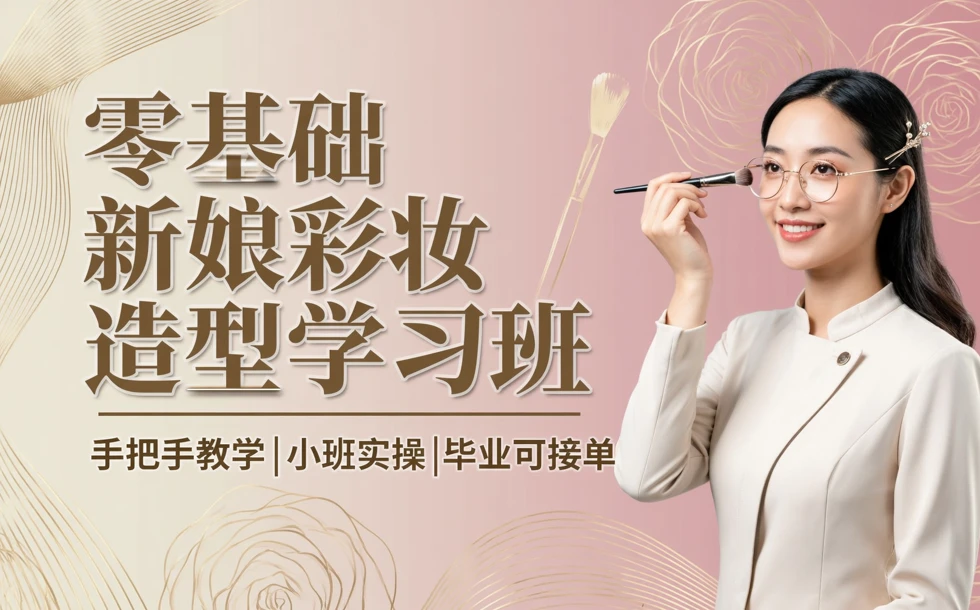 零基础新娘彩妆造型学习班