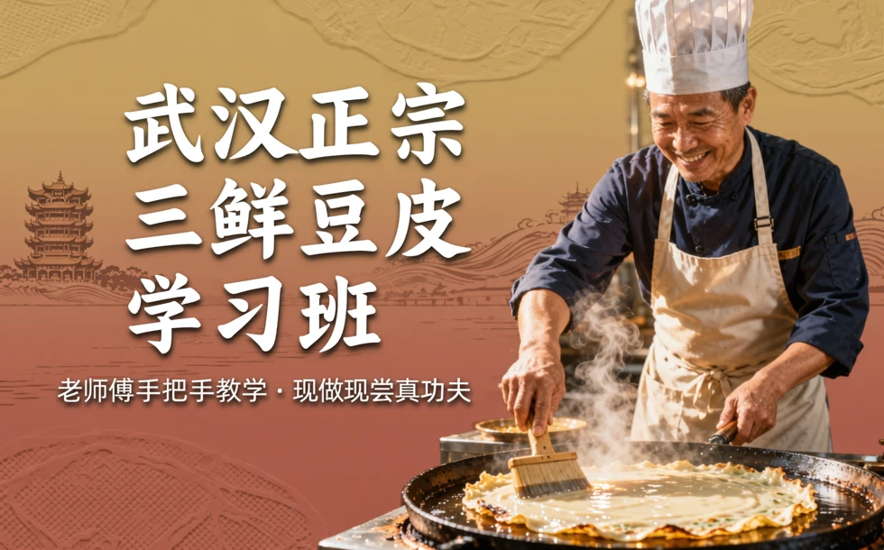 武汉正宗三鲜豆皮学习班