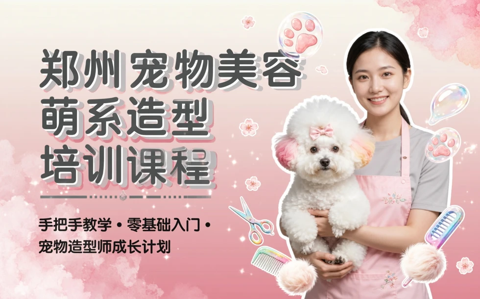 郑州宠物美容萌系造型培训课程