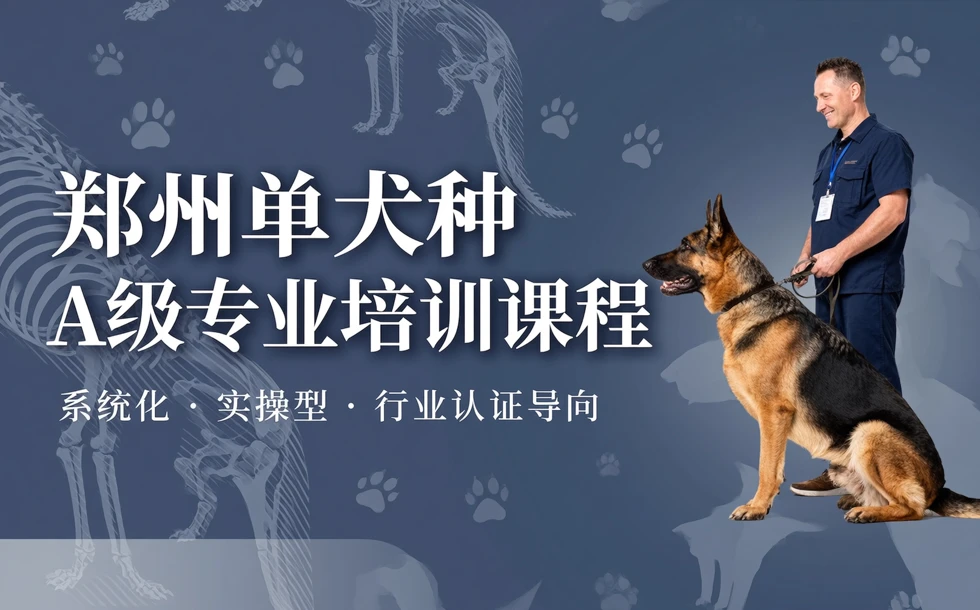 郑州单犬种A级专业培训课程