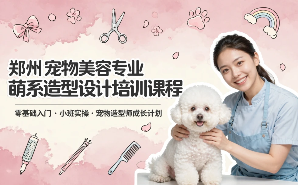 郑州宠物美容专业萌系造型设计培训课程