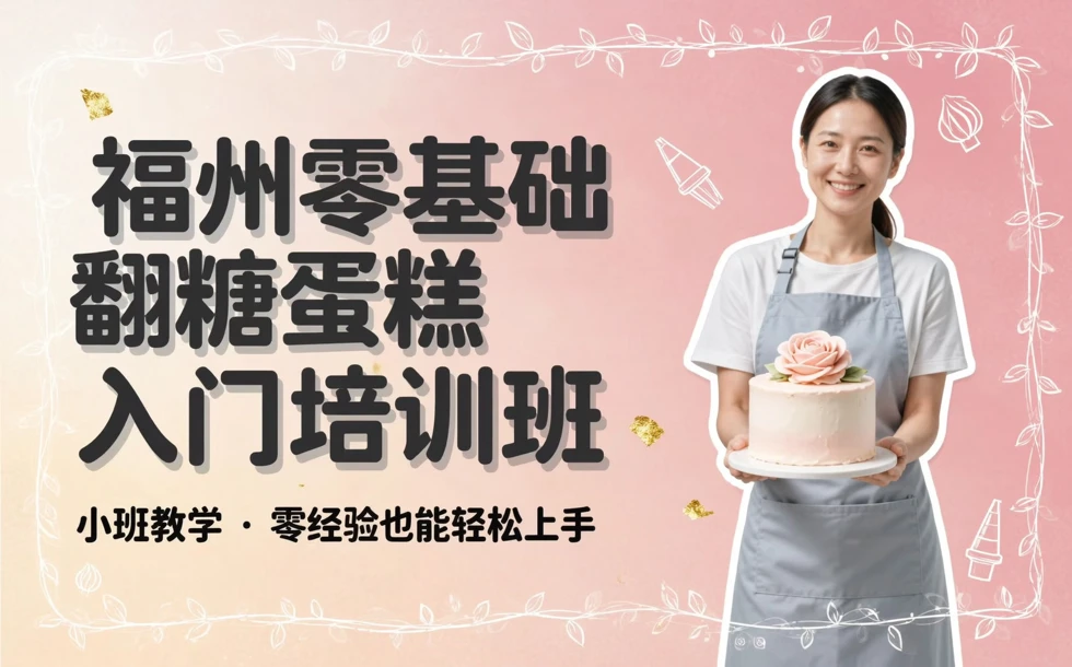 福州零基础翻糖蛋糕入门培训班