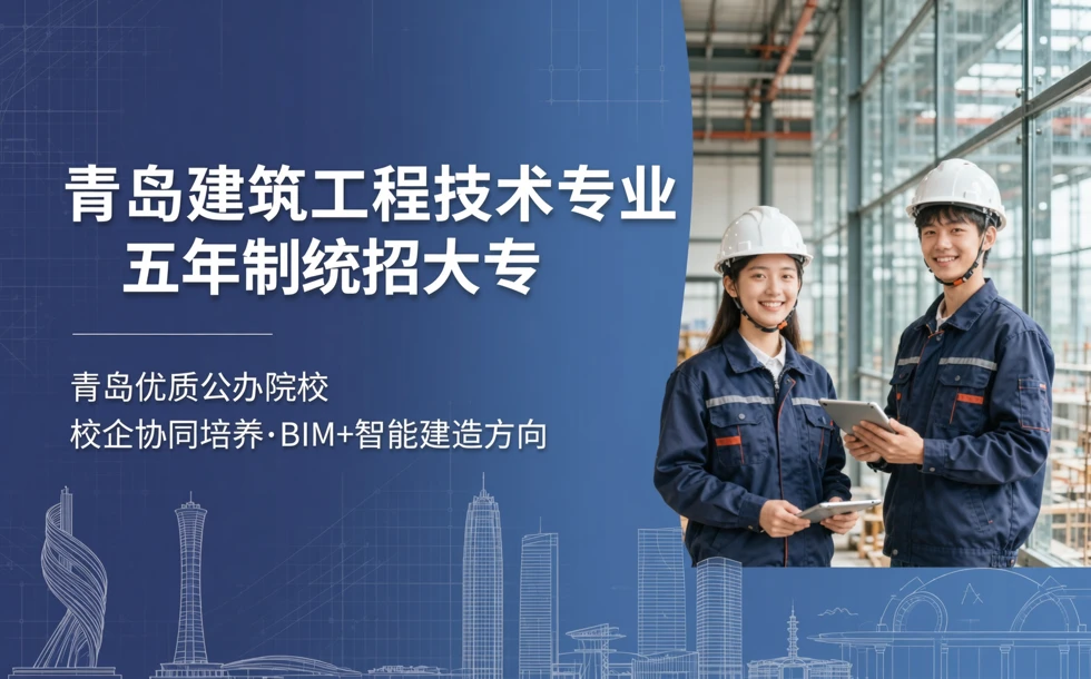 青岛建筑工程技术专业五年制统召大专招生简章