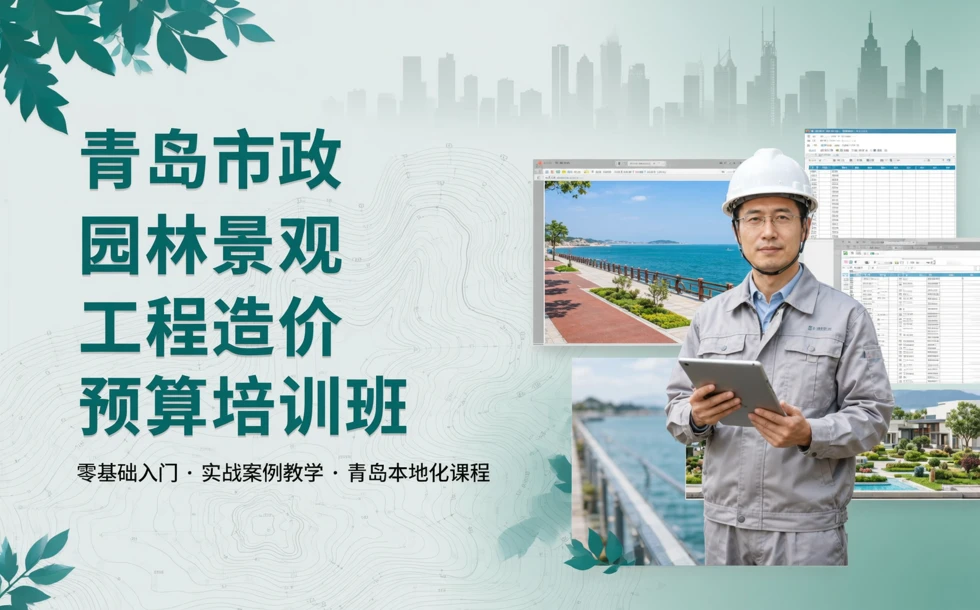 青岛市政园林景观工程造价预算培训班