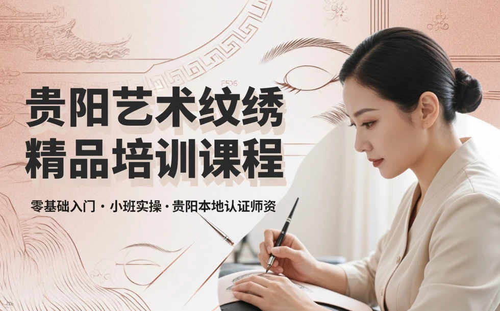 贵阳艺术纹绣精品培训课程
