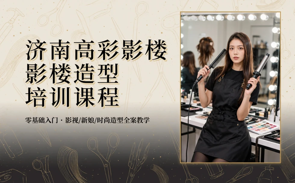 济南高彩影楼造型培训课程