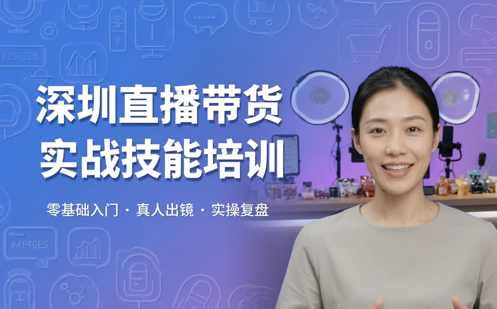 深圳直播带货实战技能培训
