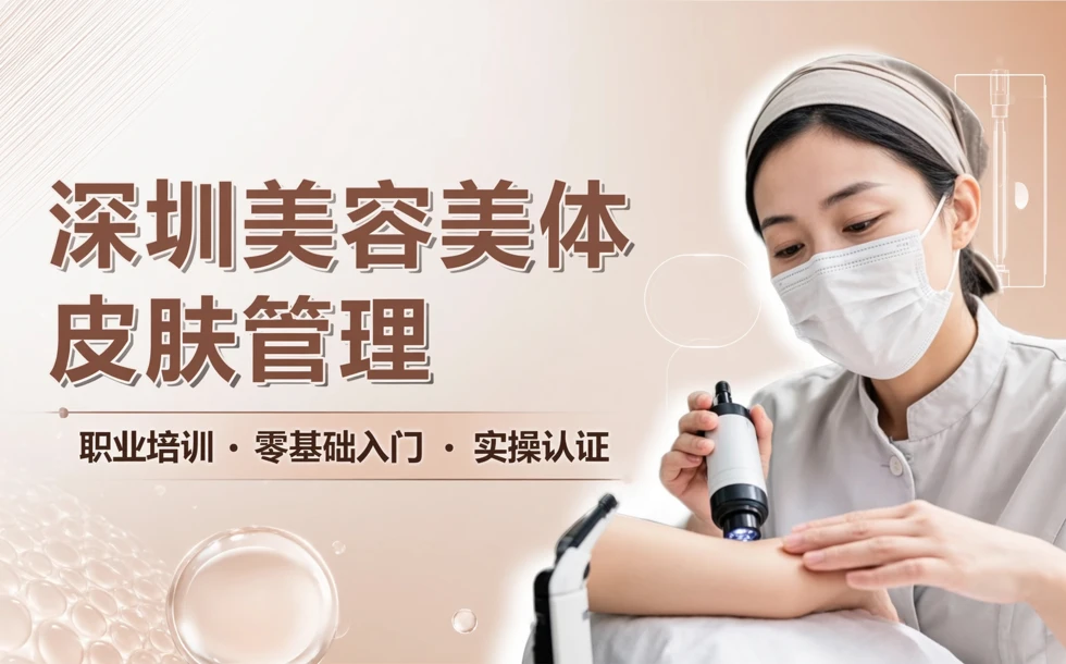 深圳美容美体皮肤管理职业培训课程