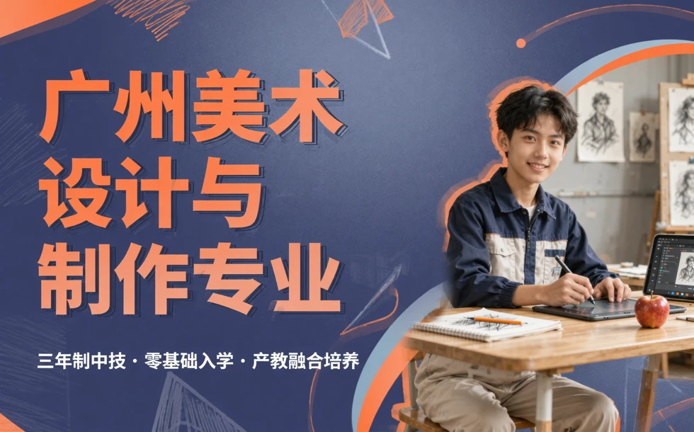 广州美术设计与制作专业三年制中技招生简章