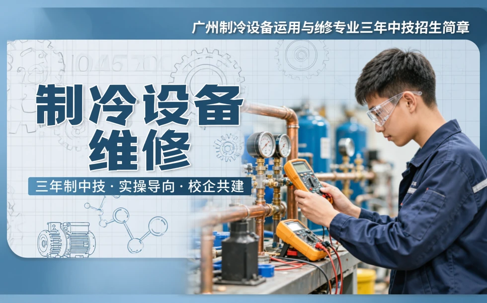 广州制冷设备运用与维修专业三年制中技招生简章