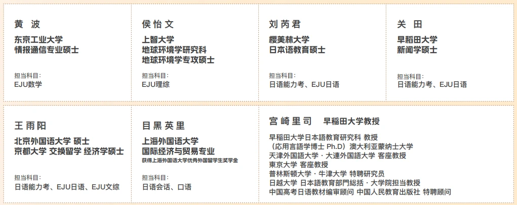 师资团队合影，展现中日双语教学环境与专业教师风采