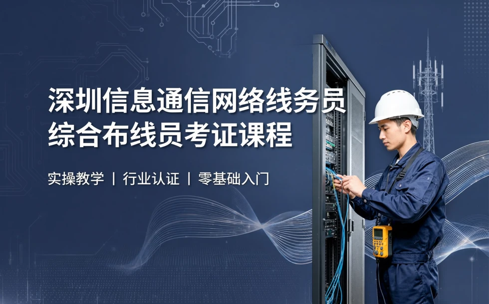 深圳信息通信网络线务员综合布线员考证课程