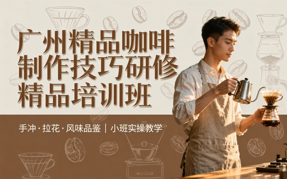 广州精品咖啡制作技巧研修精品培训班