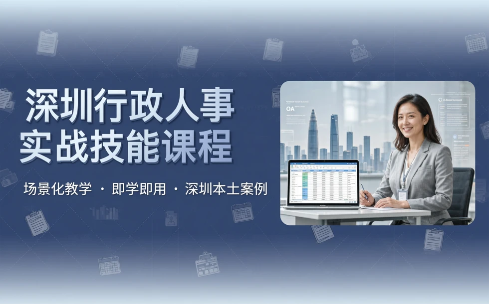 深圳行政人事实战技能课程